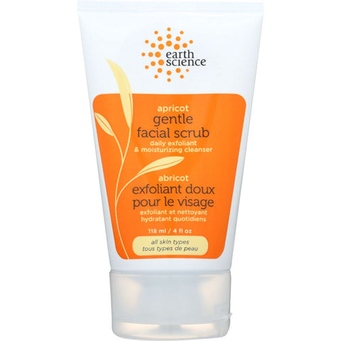 Earth Science Gentle Facial Scrub Apricot - 4 oz | Vegan Black Market