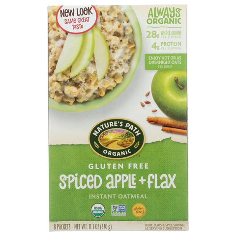 Nature's Path Gluten Free Spiced Apple And Flax Oatmeal - 11.3 oz | Vegan Black Market