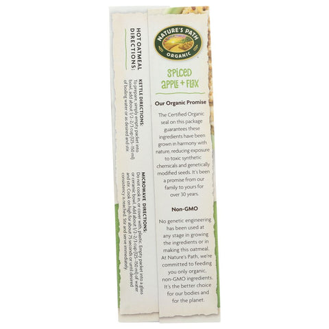 Nature's Path Gluten Free Spiced Apple And Flax Oatmeal - 11.3 oz