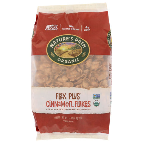 Nature's Path Flax Plus Cinnamon Flakes - 32 oz | Vegan Black Market