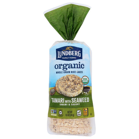 Lundberg Organic Tamari with Seaweed Rice Cakes - 8.5 oz