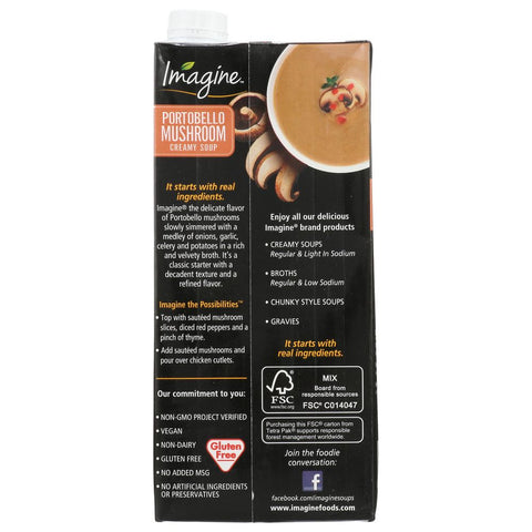 Imagine Foods Portobello Mushroom Creamy Soup - 32 oz