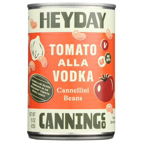 Heyday Canning Co Tomato Alla Vodka Cannellini Beans - 15 oz | Vegan Black Market