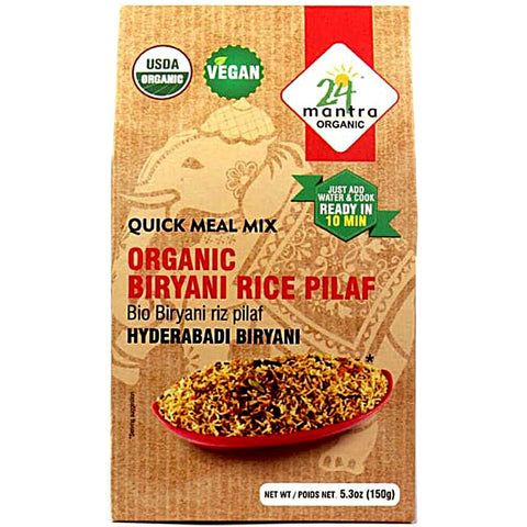 24 Mantra Organic Biryani Rice Pilaf Hyderabadi Biryani - 5.3 oz.