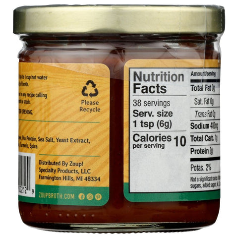 Zoup Good Really Good Savory No Chicken Base Vegan Broth - 8 oz