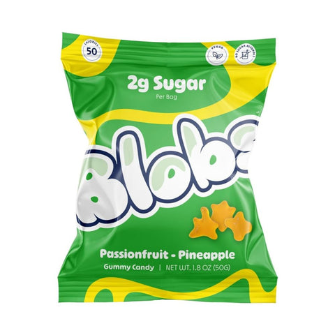 Blobs Passionfruit Pineapple Gummy Candy - 1.8 oz | gummy blobs | Vegan Black Market