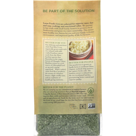 Lotus Foods Organic Jade Pearl Rice - 15 oz