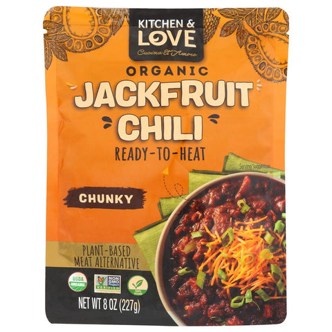 Kitchen & Love Organic Jackfruit Chili Chunky - 8 oz | Vegan Black Market