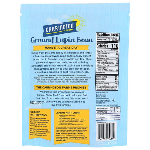Carrington Farms Ground Lupin Bean Plain - 7 oz