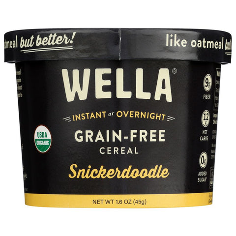 Wella Grain Free Cereal Snickerdoodle - 1.6 oz | wella Oats | Vegan Black Market
