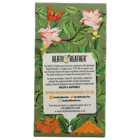 Heath & Heather Organic Green Tea & Turmeric - 20 EA