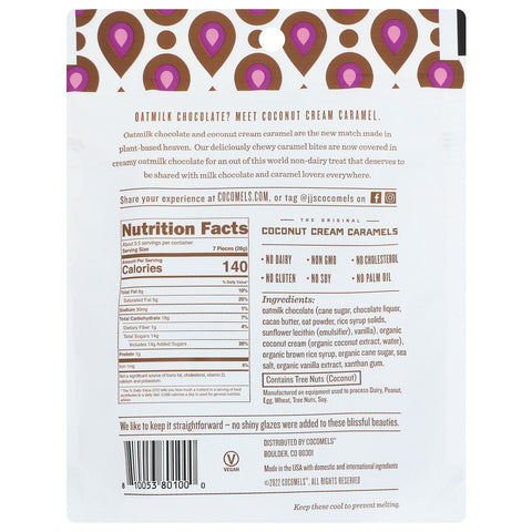Cocomels Bites Creamy Chocolate & Chewy Caramel With Oatmilk - 3.5 oz