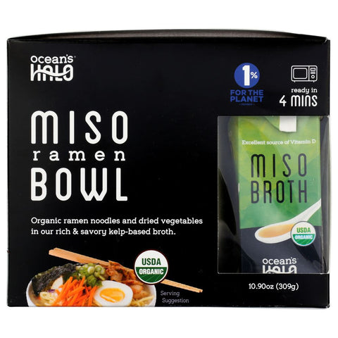 Oceans Halo Miso Ramen Bowl - 10.75 oz | Vegan Black Market