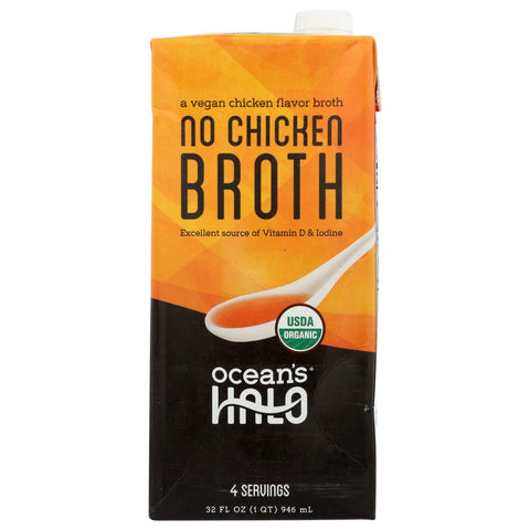 Oceans Halo Vegan No Chicken Broth - 32 oz | Vegan Black Market