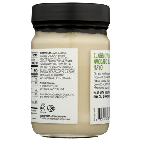 Chosen Foods Classic Vegan Mayo - 12 oz