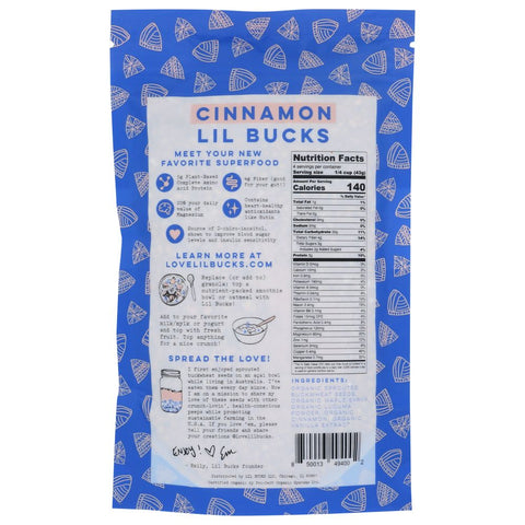 Lil Bucks Sprouted Buckwheat Crunch Cinnamon - 6 oz