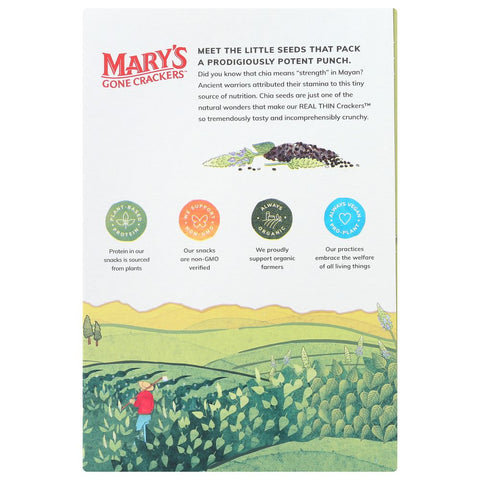 Mary's Gone Crackers Garlic Rosemary Organic Real Thin Crackers - 5 oz