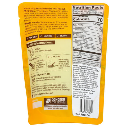 Miracle Noodle Keto Thai Peanut Meal - 9.2 oz