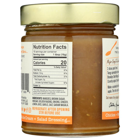 Brooklyn Delhi Mango Chutney - 9 oz