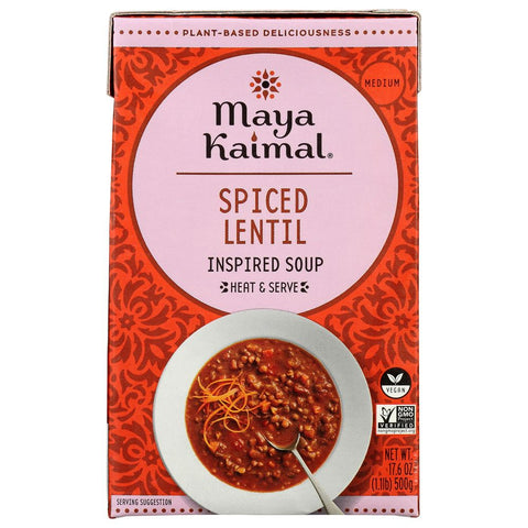 Maya Kaimal Spiced Lentil Soup - 17.6 oz | Vegan Black Market