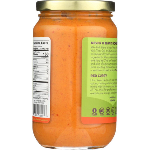 Yai's Thai Red Thai Coconut Curry - 16 oz