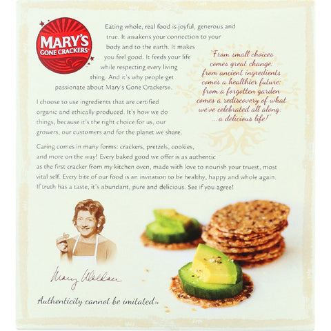 Mary's Gone Crackers Organic Seed Crackers Original - 6.5 oz