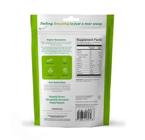 Amazing Grass Organic Supergreens Powder| veganblackmarket.com