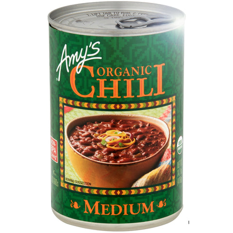 healthy canned chili | Amy's Organic Medium Chili - 14.7 fl oz. | vegan black market
