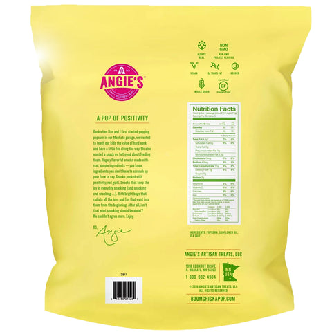 Angie's BOOMCHICKAPOP Sea Salt Popcorn - 0.6 oz./6 ct.