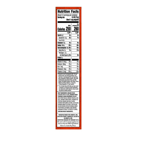 Annie's Organic Vegan Mac - Cheddar Flavor - 6 oz.