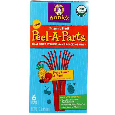 Annie's Homegrown Organic Fruit Peel-A-Parts Fruit Punch A-Peel - 3.3 oz.