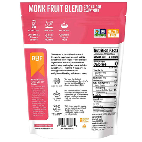 BetterBody Foods Monk Fruit Blend - 16 oz.