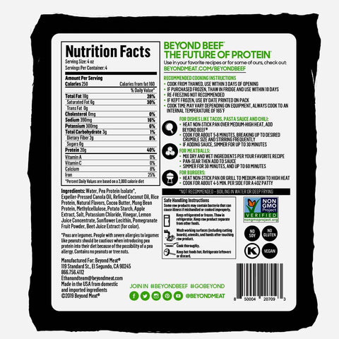 Beyond Meat Plant Based Ground Beef - 1 lb.