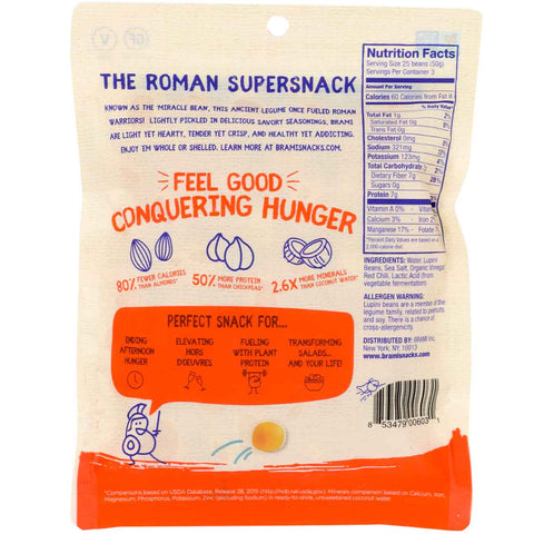 Brami Lupini Beans Hot Pepper Snack - 5.3 oz