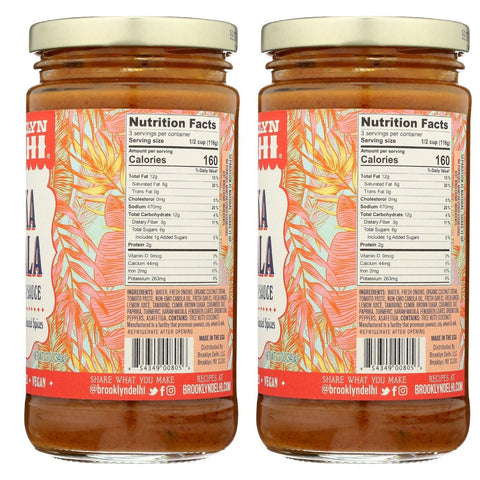 Brooklyn Delhi Tikka Masala Indian Simmer Sauce - 12 oz.