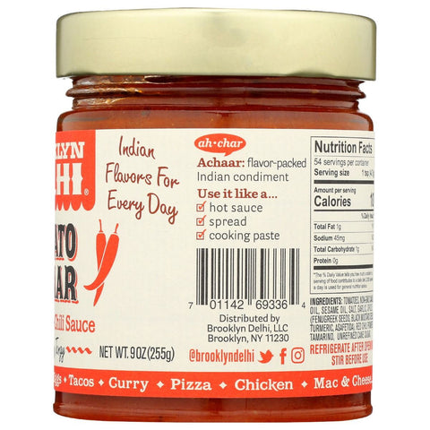 Brooklyn Delhi Tomato Achaar Chili Sauce - 9 oz.