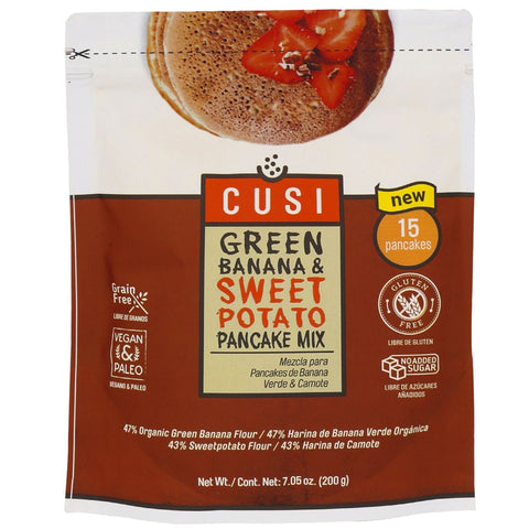 Cusi World Green Banana & Sweet Potato Pancake Mix - 7.05 oz.