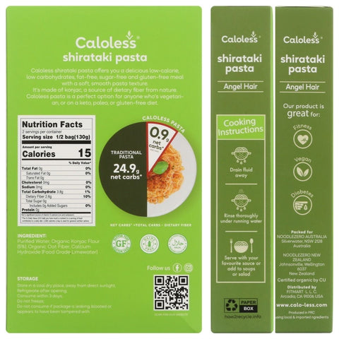 Caloless Shirataki Pasta Angel Hair - 14.8 oz