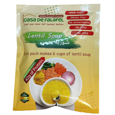lentil soup | red lentil soup | casa de falafel | vegan lentil soup sold at vegan black market