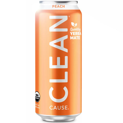 Organic Sparkling Yerba Mate - Peach