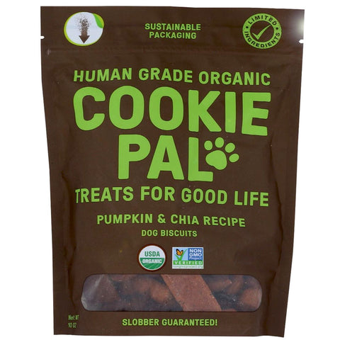 Cookie Pal Organic Pumpkin And Chia Dog Biscuits - 10 oz. | Vegan Black Market