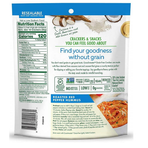 Crunchmaster Grain-Free Lightly Salted Crackers - 3.54 oz.