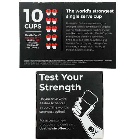 Death Wish Coffee Dark Roast Death Cups - 10 cp.