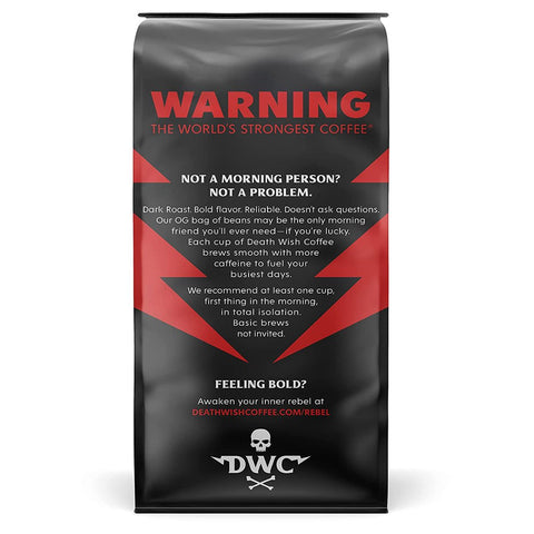 Death Wish Coffee Dark Roast Ground - 1 lb.