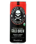 Death Wish Coffee The Worlds Strongest Cold Brew Slight Sweet Black Coffee - 8 fl oz.