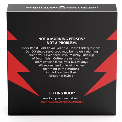 Death Wish Coffee Dark Roast Death Cups - 36 cp.