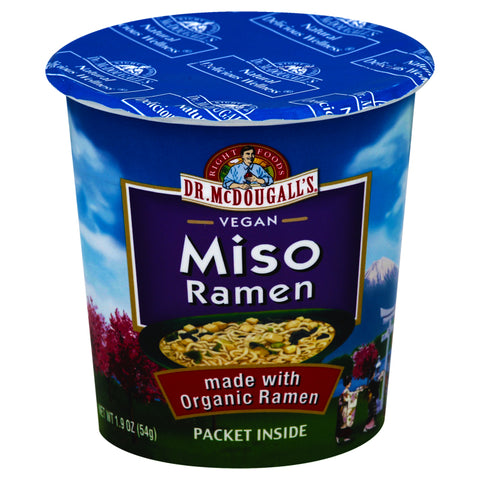 dr mcdougall vegan miso ramen noodles | Dr. McDougall's Vegan Miso Ramen Soup - 1.9 oz. | Vegan Black Market