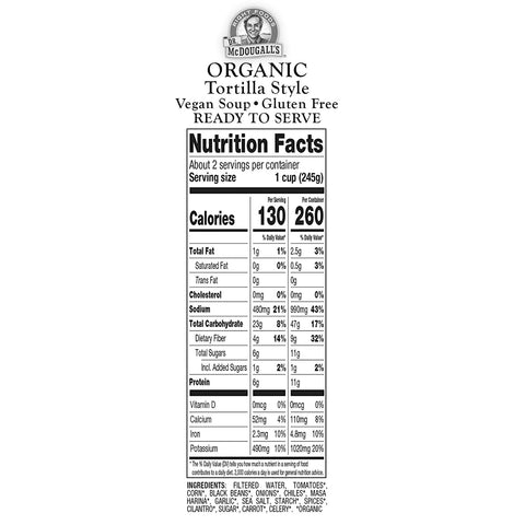 Dr. McDougall's Organic Tortilla Style Soup - 18 oz.