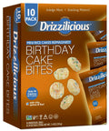 Drizzilicious Mini Rice Cakes Birthday Cak eBites - 10 pk/0.74oz.Drizzilicious Mini Rice Cakes Birthday Cake Bites - 10 pk/0.74oz. Drizzilicious | Drizzilicious Birthday Cake Bites | Drizzilicious Snacks | Vegan Snacks