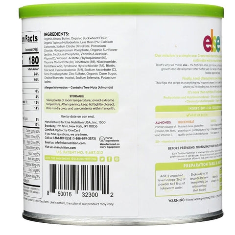 Else Nutrition Toddler Vegan Formula Complete Nutrition - 22 oz.
